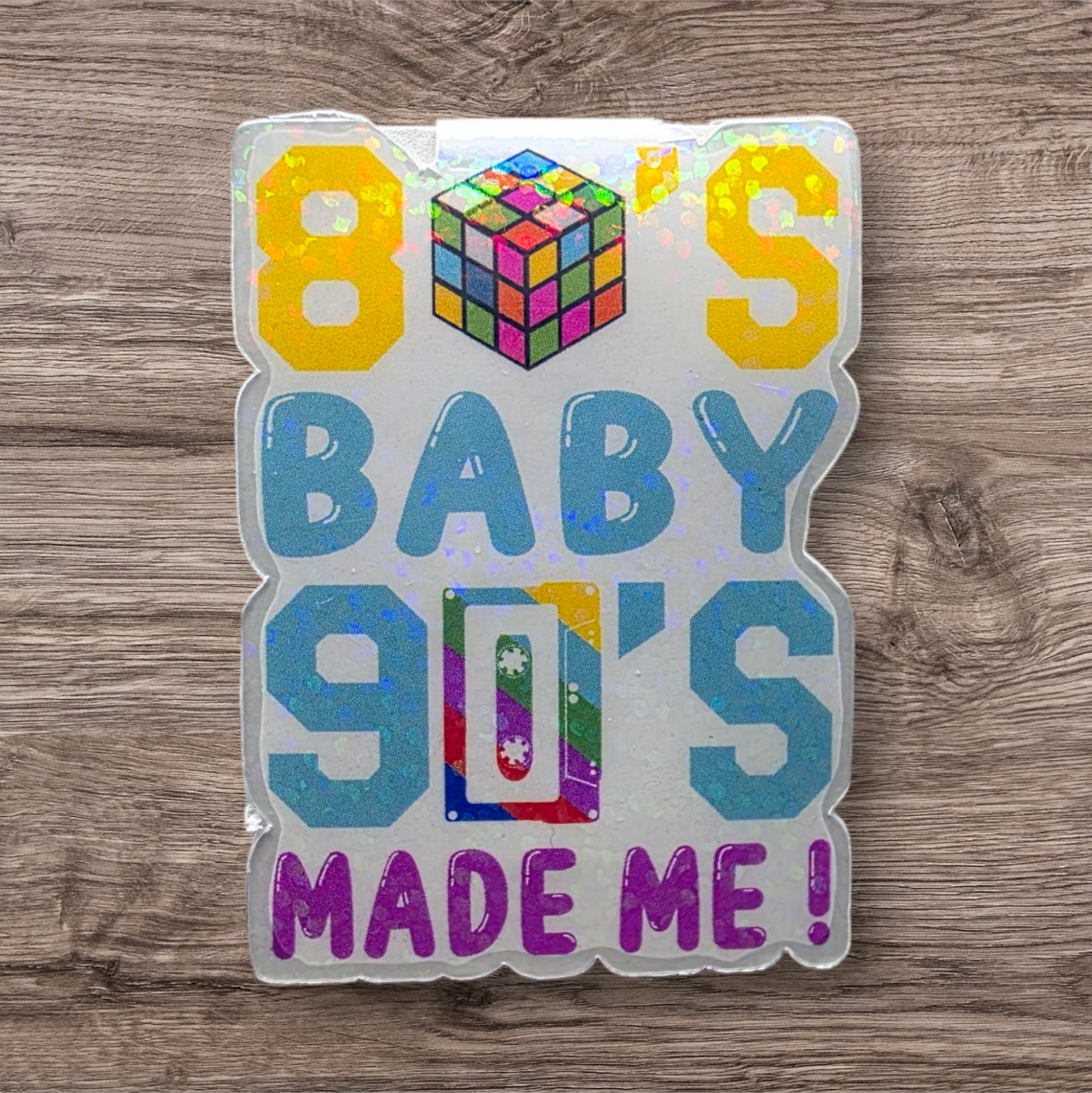 80 baby-Magnetic Bookmark (Holographic)