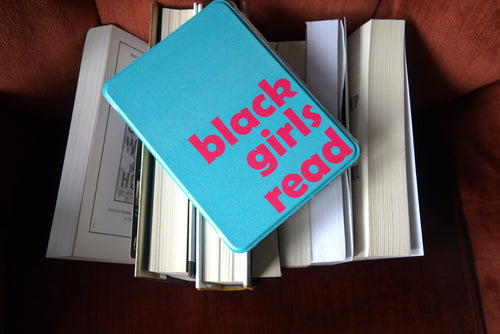 Black Girls Read Turq- Paperwhite12/Colorsoft Kindle Case (Clear Back)