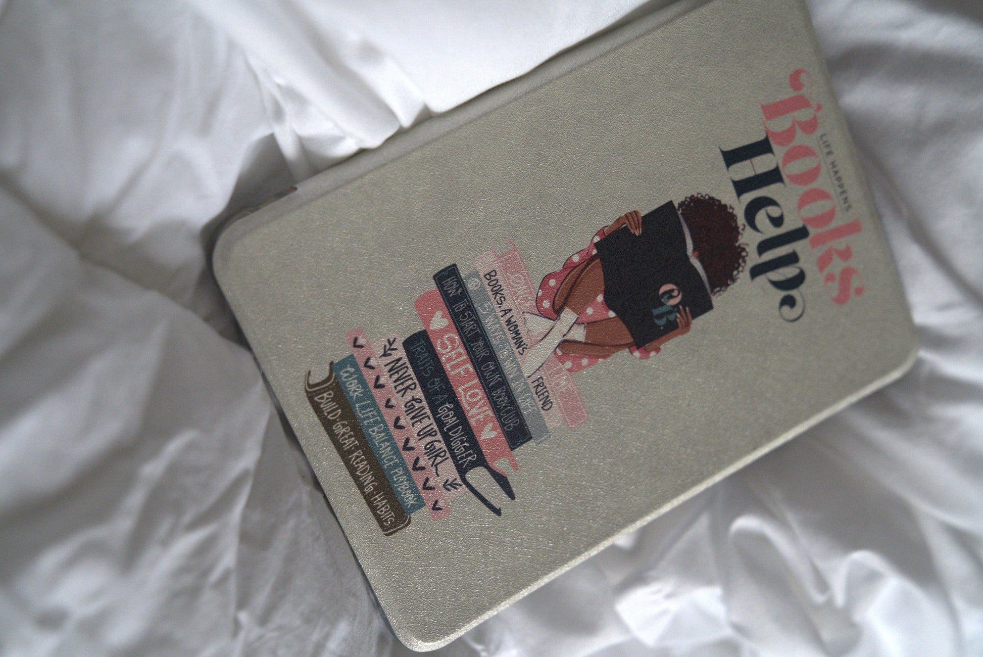 Life Happens- Paperwhite12/Colorsoft Kindle Case (Clear back)
