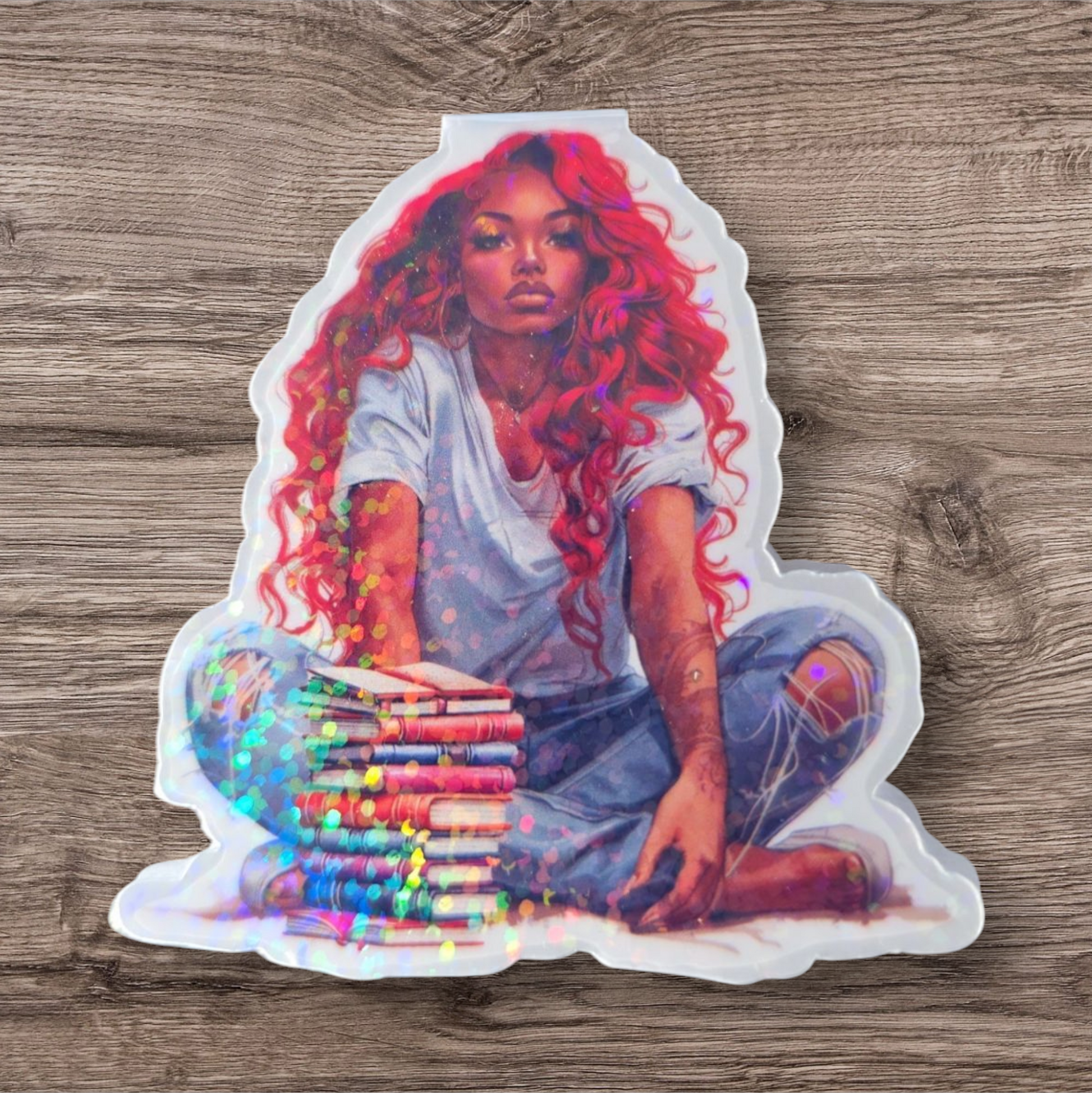 Redhead-Magnetic Bookmark (Holographic)