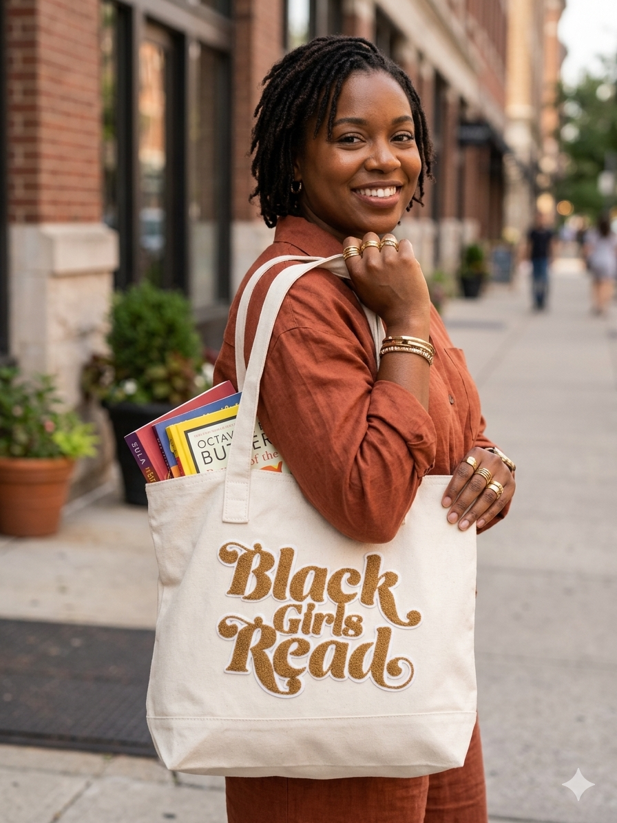 Black Girls Read Zippered Tote Bag