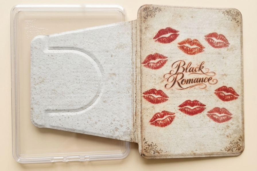 "Black Romance" Kindle Colorsoft/Paperwhite 12th Gen (Detachable, Magnetic Clear back) Case