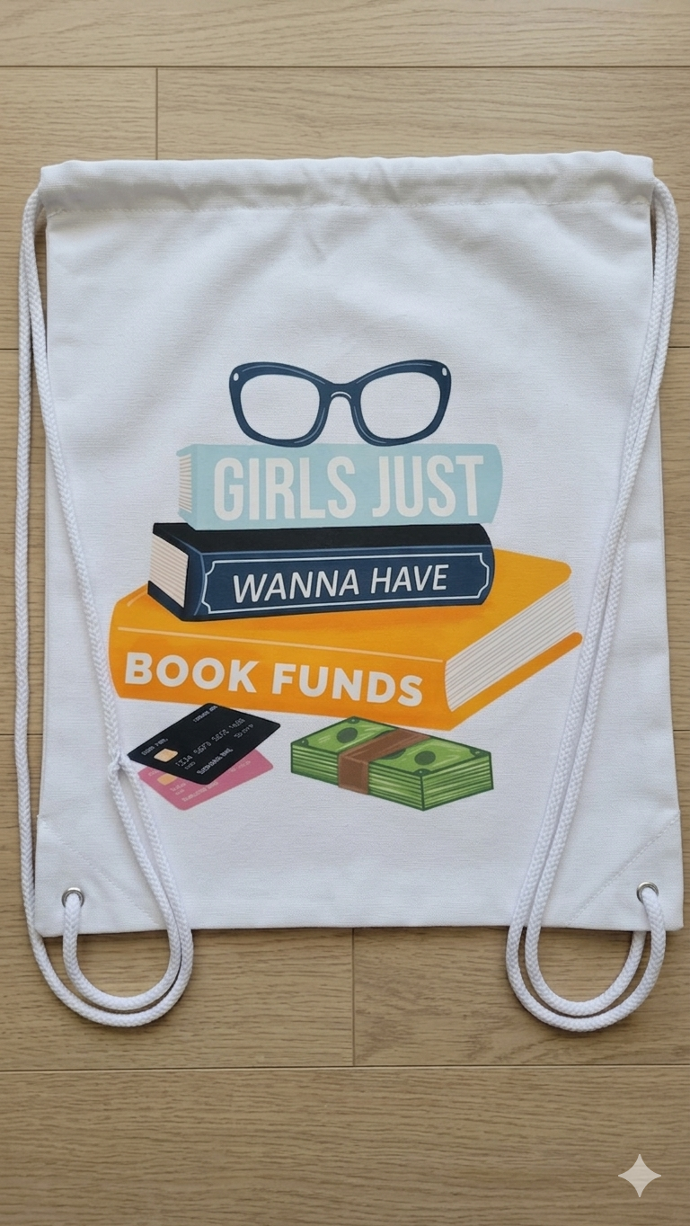 Book Funds- Drawstring bag