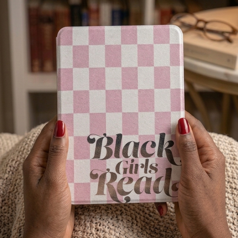 "Black Girls Read" Kindle Colorsoft/Paperwhite 12th Gen (Detachable, Magnetic Clear back) Case (Copy) (Copy)
