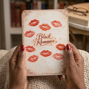 "Black Romance" Kindle Colorsoft/Paperwhite 12th Gen (Detachable, Magnetic Clear back) Case