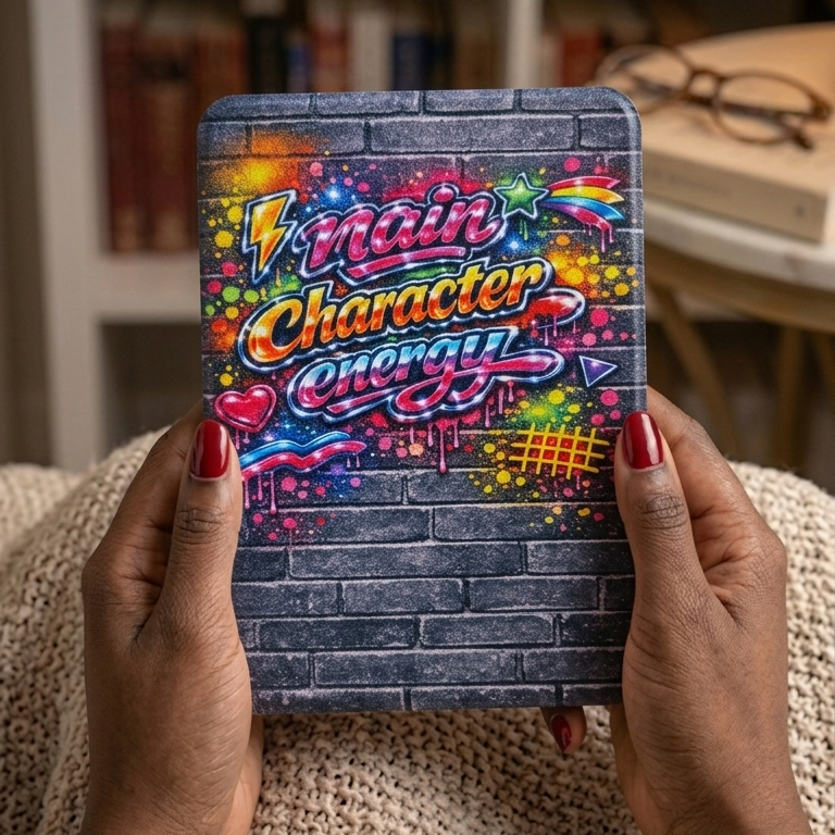 "Main Character" Kindle Colorsoft/Paperwhite 12th Gen (Detachable, Magnetic Clear back) Case (Copy)