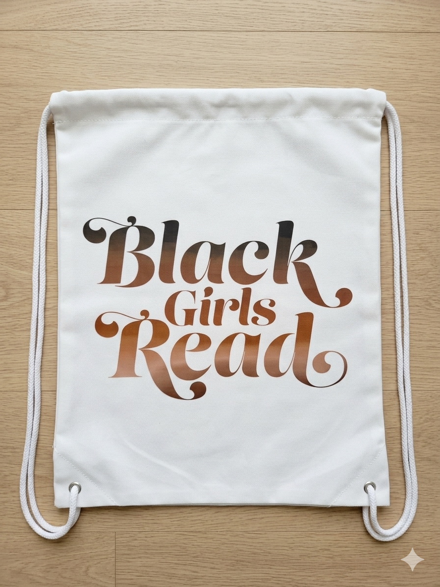 Black Girls Read- Drawstring bag