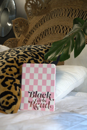 Black Girls Read Plaid- Paperwhite12/Colorsoft Kindle Case (Clear Back)